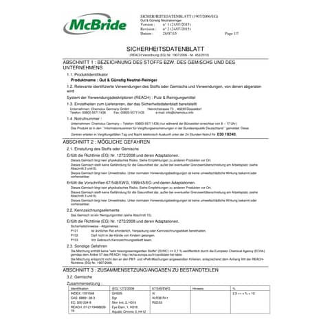 Reiniger Neutral 1L G&G 5969010002