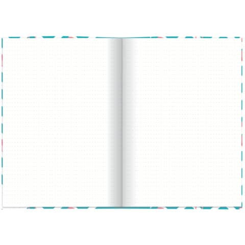 Notizbuch Flamingo blau RNK 46751 A5/96BL punktiert
