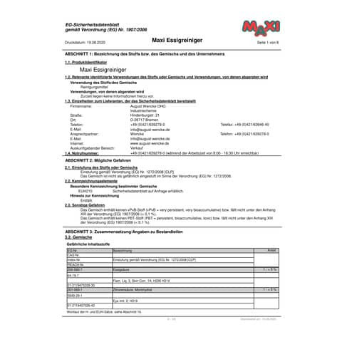 Essigreiniger 5L MAXI 4908