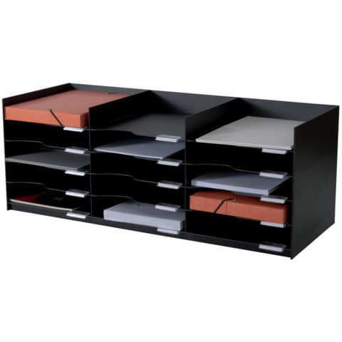 Sortierablage schwarz PAPERFLOW 535.01 15 Fächer