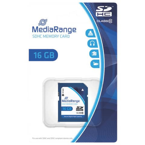 Speicherkarte Memorycard SDHC MEDIARANGE MR963 16GB