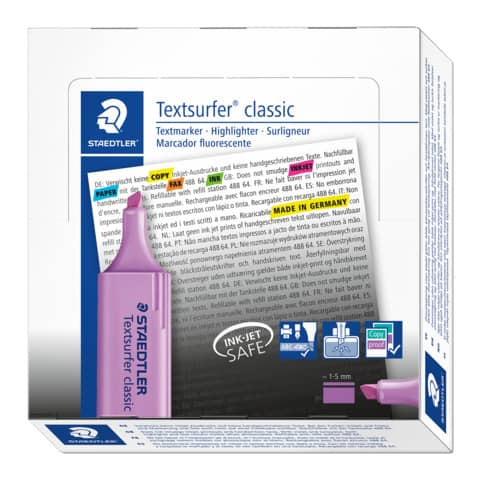 Textmarker Textsurfer violett STAEDTLER 364-6 nachfüllbar