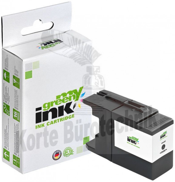 my green ink Tintenpatrone schwarz HC (101199) ersetzt LC-1280XLBK