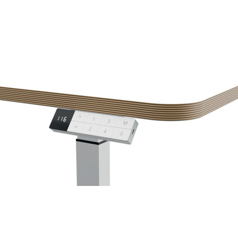 Schreibtisch Ergo elektrisch weiß LEITZ 6534-00 01 höhenstellbar