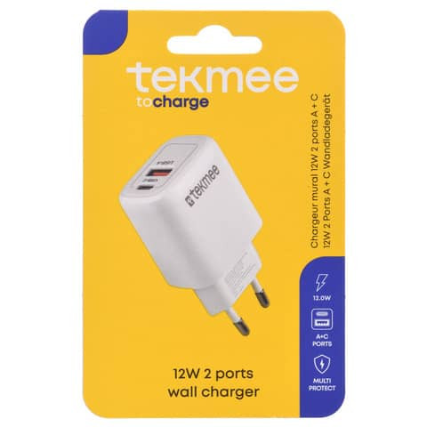 Ladekabel USB+C-Stecker weiß TEKMEE 40 43 03 32