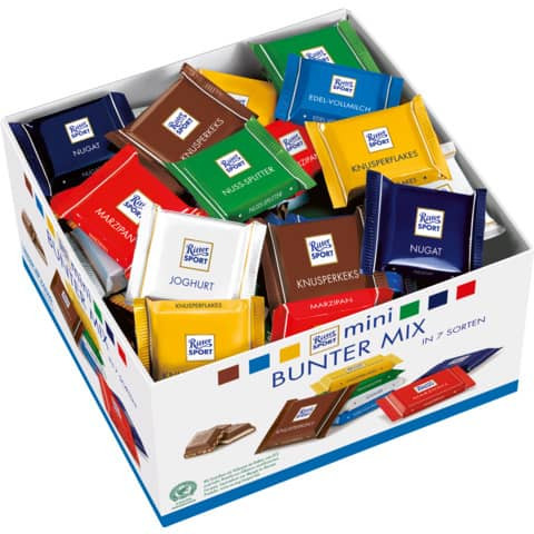Schokolade Mini 84er 1400g sortiert RITTER SPORT 126491