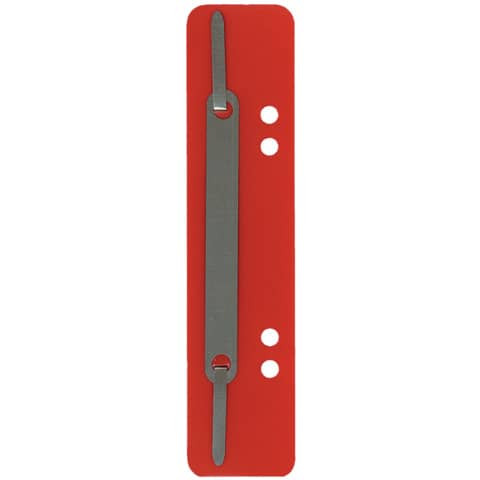 Heftstreifen PP 34x150mm 25ST rot Q-CONNECT 1012500310 Metalldeckleiste