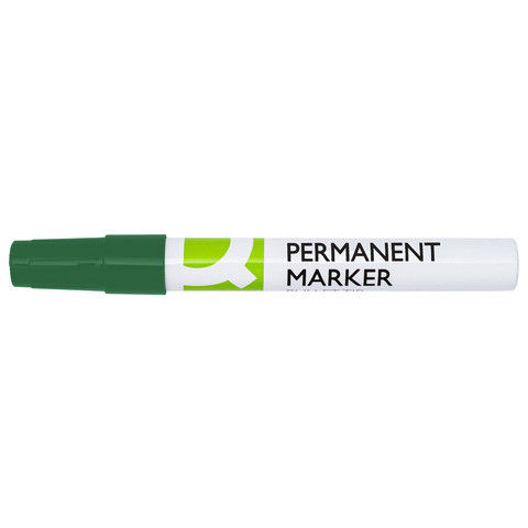 Permanentmarker ALU Schaft grün Q-CONNECT KF11711 Rundspitze 2-3mm