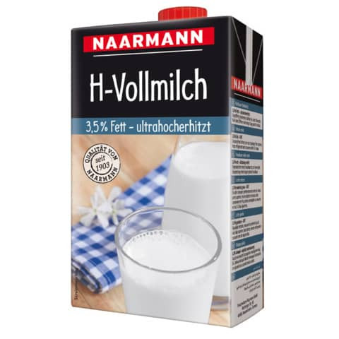 H-Milch 3,5% Fett 12x1L NAARMANN 920/700