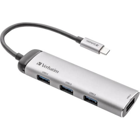 USB-Hub 3.1-C silber VERBATIM 49147