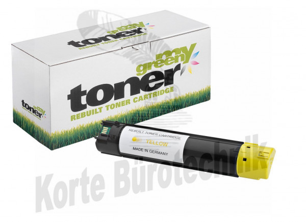 my green toner Toner-Kit gelb (140938) ersetzt D607R