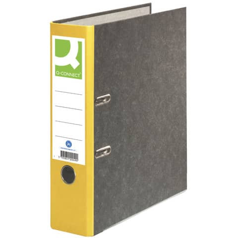 Ordner Pappe A4 80mm gelb Q-CONNECT KF18712/15063424000