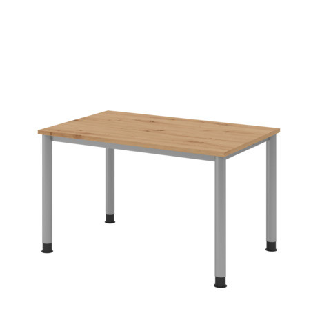 Schreibtisch 120x80cm asteiche/silber HAMMERBACHER MONT.VHS12/R/S Fü.si