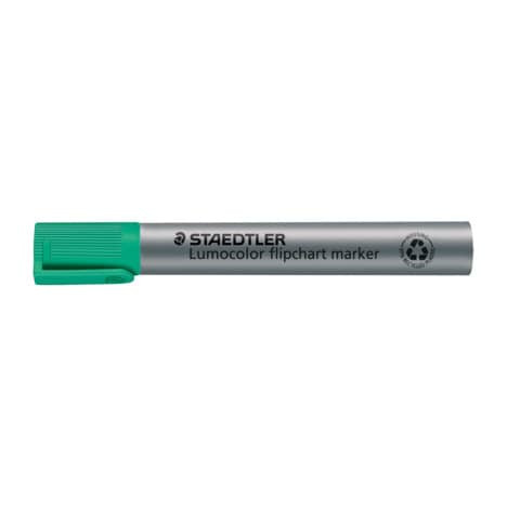 Flipchartmarker Lumocolor 2-5mm grün STAEDTLER 356 B-5 nachfüllbar Keilspitze