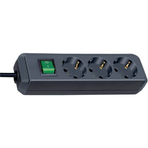 Verteilersteckdose 3-fach schwarz BRENNENSTUHL 1152300015 1,5m