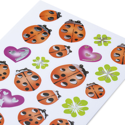 Schmucketikett Marienkäfer 48 Stück HERMA 3529 Glückssymbole