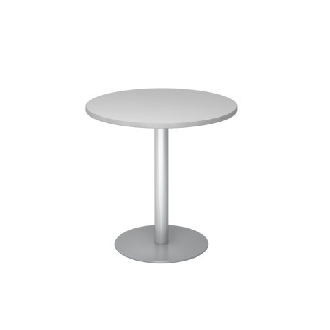 Besprechungstisch rund grau/silber HAMMERBACHER MONT.VSTF08/5/S 80 cm rund