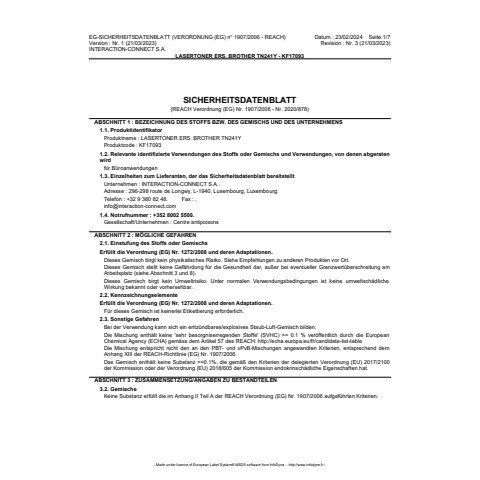 Lasertoner yellow Q-CONNECT KF17093 Ersetzt TN241Y