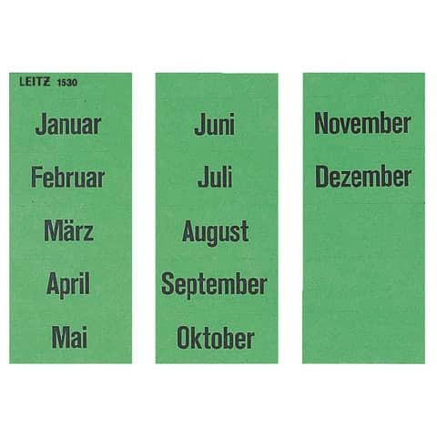 Inhaltsschild Monat 100ST LEITZ 15300000 selbstklebend