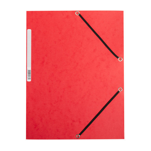 Gummizugmappe Karton rot Q-CONNECT KF02165