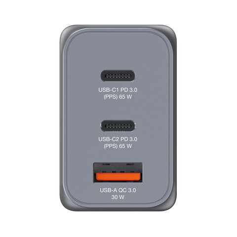 Ladegerät Steckdose 1x USB-A/2x USB-C VERBATIM 32201 GNC-65 GaN 65Watt