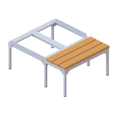 Garderobensitzbank grau PHÖNIX SAFE SP1130/BENCH