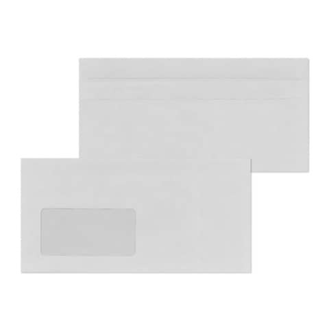 Briefhülle DL SK 75g m.Fenster grau MAILMEDIA 30005366 1000ST UWS
