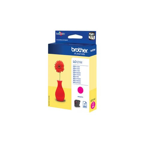 Inkjetpatrone magenta BROTHER LC121M