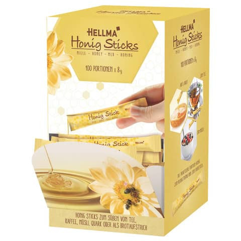 Portionsstick Honig 100ST HELLMA 60118763 8g
