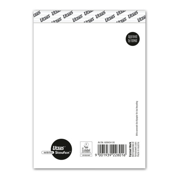 Notizblock Style A6 50BL blanko STAUFEN STYLE 608454 00