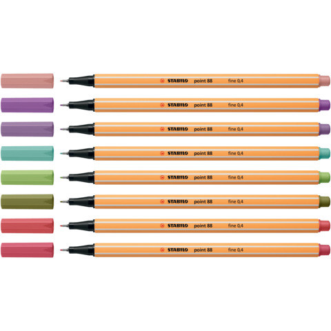 Feinliner point 88® 8ST sortiert STABILO 88/8-04