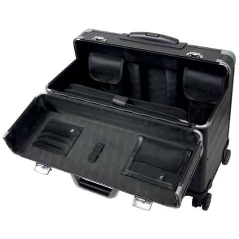 Pilotenkoffer Pandora schwarz matt ALUMAXX 45169 47x36x25cm