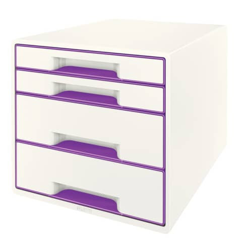 Schubladenbox WOW CUBE violett metallic LEITZ 5213-20-62 4 Schubladen