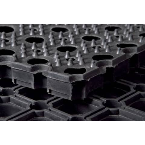 Ringgummimatte schwarz MILTEX 31210 80x120cm
