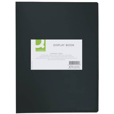 Sichtmappe A4 schwarz Q-CONNECT KF01252 20 Hüllen