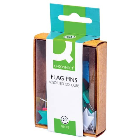 Markierfahne 18x10x23mm bunt Q-CONNECT KF02039 Plastik