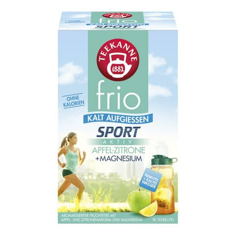 Tee frio Sport Aktiv - Apfel-Zitrone TEEKANNE 7394 +Magnesium 18BT
