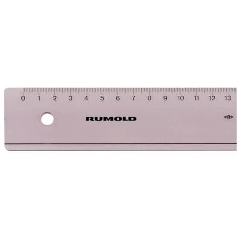 Plastiklineal 20cm transp. RUMOLD FL41 Luran