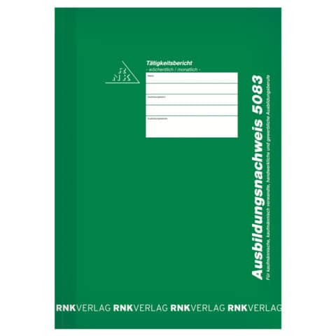 Ausbildungsnachweis wöch. 28BL RNK 5083 Tätigkeitsbericht HF
