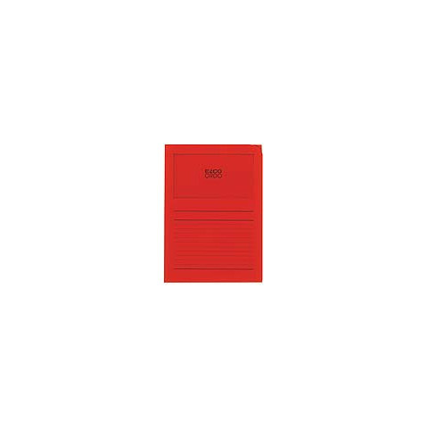 Sichtmappe Ordo A4 120g 100ST int.rot ELCO 29489.92 Classico Papier