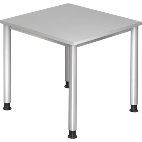 Schreibtisch 80x80cm grau HAMMERBACHER VHS08/5/S Fü.si