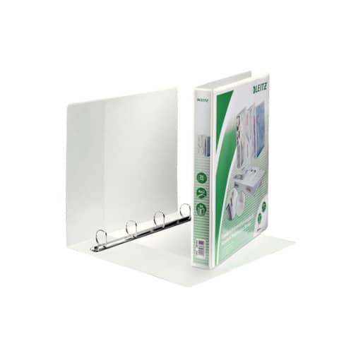 Präsentationsringbuch A4 weiß LEITZ 42840001 25mm 4Ringe