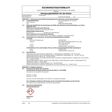 Küchenreiniger Nachfüllung mit 6 Tabs Q-CONNECT KF16656