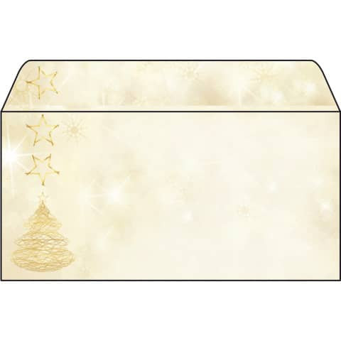 Weihn.Design Briefhülle DL 50St SIGEL DU083 Graceful Christmas