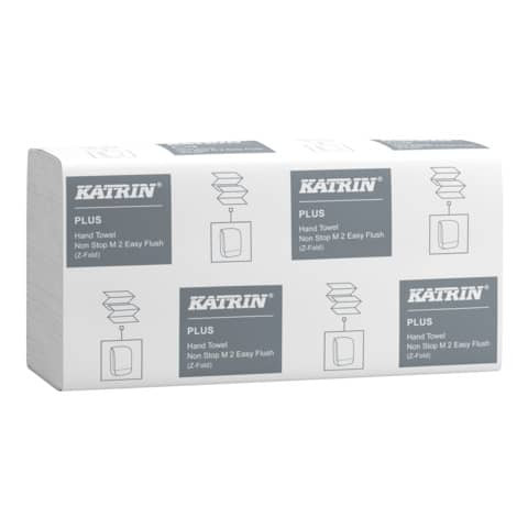 Falthandtuch 2-lagig 2400ST weiß KATRIN 61624 Z-Falz