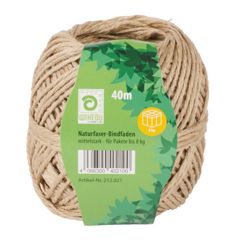 Naturfaserbindfaden 40m 100g WIHEDÜ 212.021 2/1.0 1,5mm