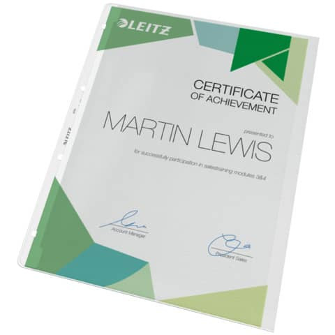 Prospekthülle A4 genarbt LEITZ 47810003 l.offen