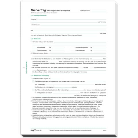 Mietvertrag A4 4Bl Garagen RNK 553/10 Pg10Bl