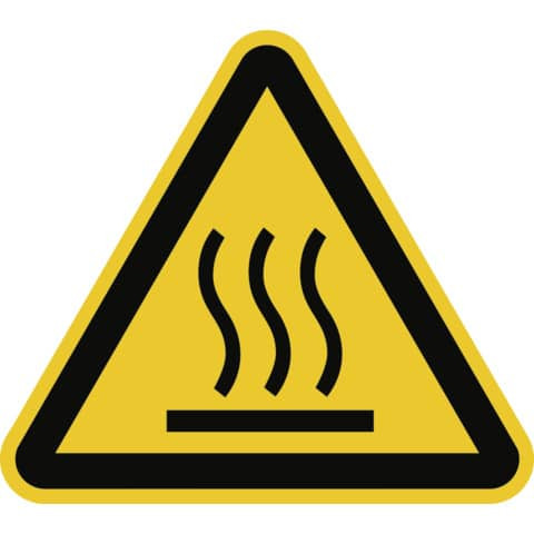 Schild Warnung vor heißer Oberfläche MOEDEL 59174 200mm SL