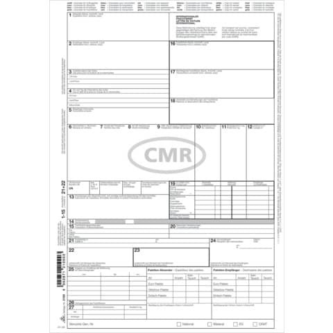CMR Frachtbrief SD RNK 2100